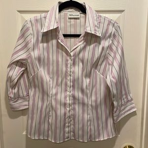 Millennium button down striped shirt